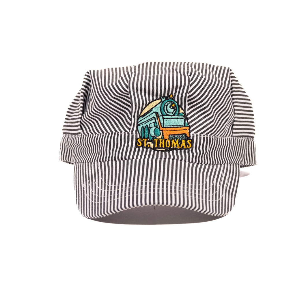 St. Thomas Train Adjustable Stripe Cap
