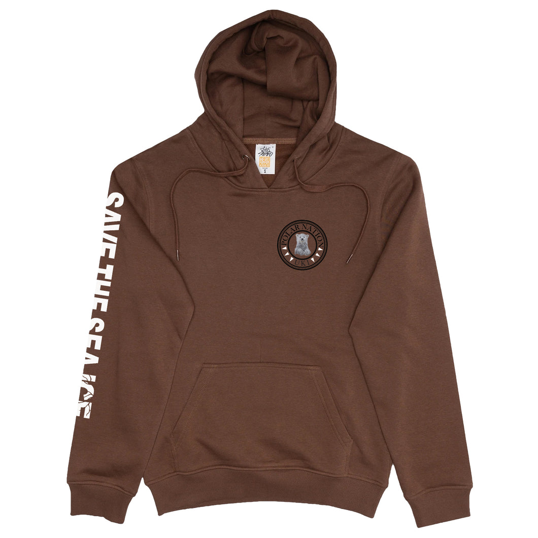 Unisex Polar Nation UKI Save The Sea Ice Cocoa Fleece Hoodie