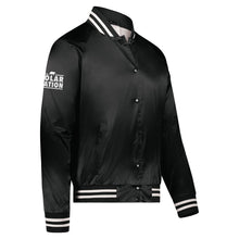 Polar Nation Signature Series Adult Satin Baseball Jacket, Black