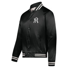 Polar Nation Signature Series Adult Satin Baseball Jacket, Black