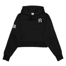Polar Nation Signature Series Adult Cropped Dropped Shoulder Fleece Hoodie, Black