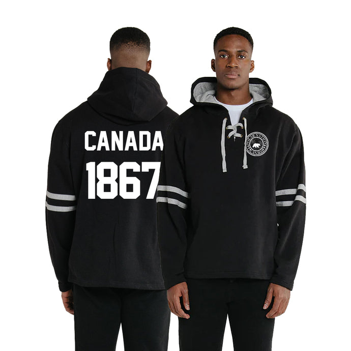 Polar Nation Canada Adult Brantford Hockey Hoodie, Black