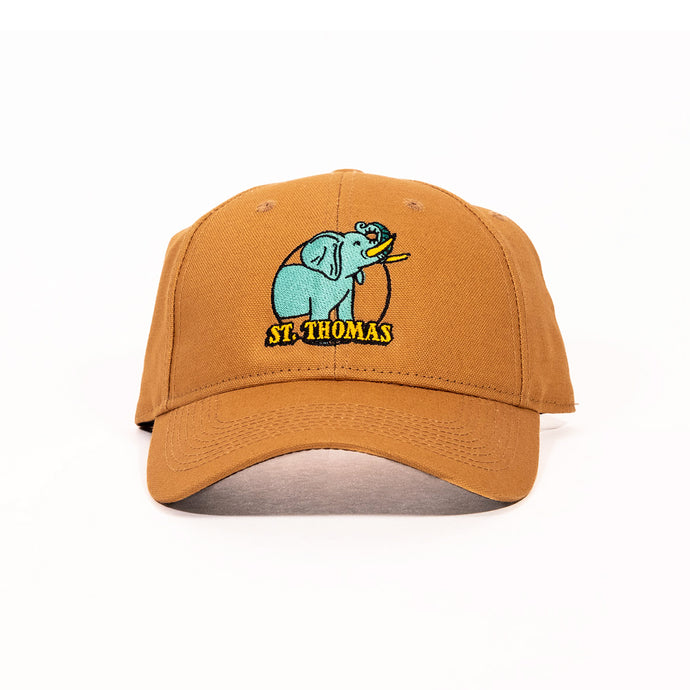 St. Thomas Elephant Adjustable Orange Cap