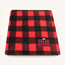 Polar Nation Buffalo Plaid Cabin Throw Blanket, Red/Black