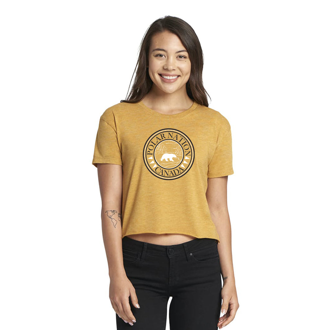 Women's Polar Nation Cali Crop Top, Antique Gold